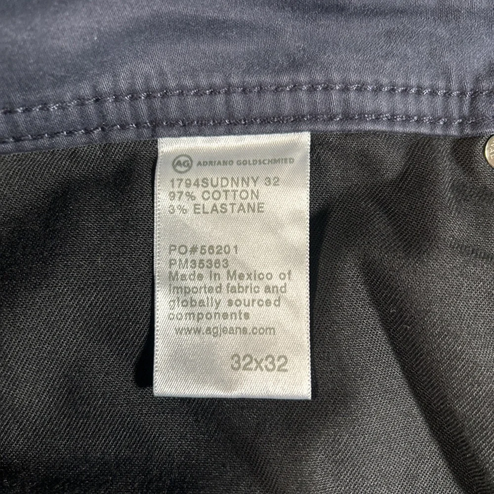 AG Adriano Goldschmied Everett Slim Straight SUD Pants Men's 32x32‎ (34x33) Blue